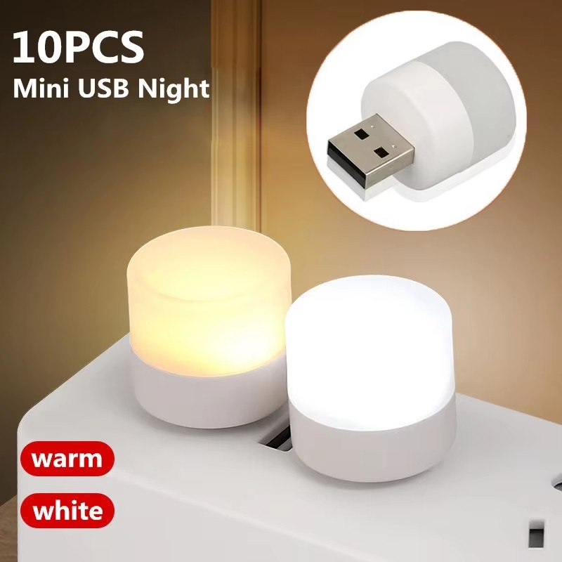 Usb Hub - 1/10 Buah Lampu Malam Mini USB,