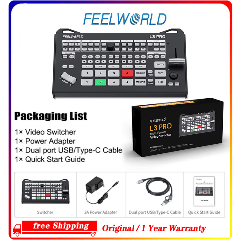 Hdmi Cable - FEELWORLD L3 PRO, Mixer Pengalih Video