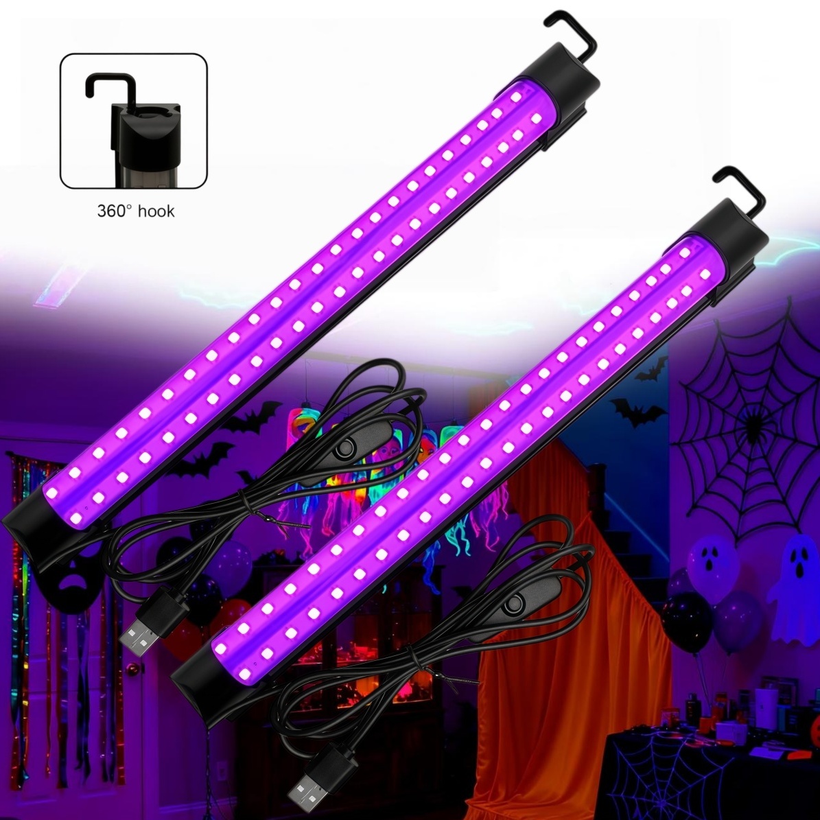 Lampu Hitam LED UV 5W/10W USB, - Usb Hub ulasan dan harga