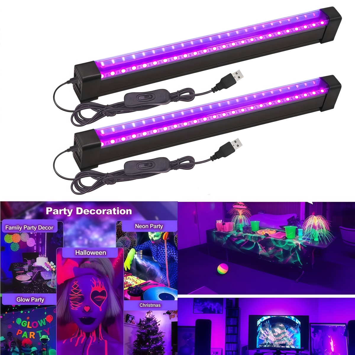 Lampu Hitam LED UV 5W/10W USB, - Usb Hub ulasan dan harga
