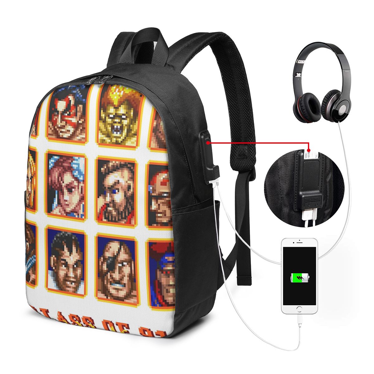 Tas Ransel Super Street Fighte - Laptop Bag ulasan dan harga