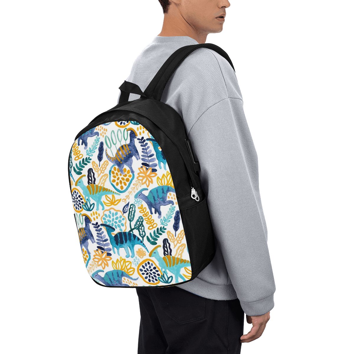 Gouache Parasaurolophuses Rans - Laptop Bag ulasan dan harga